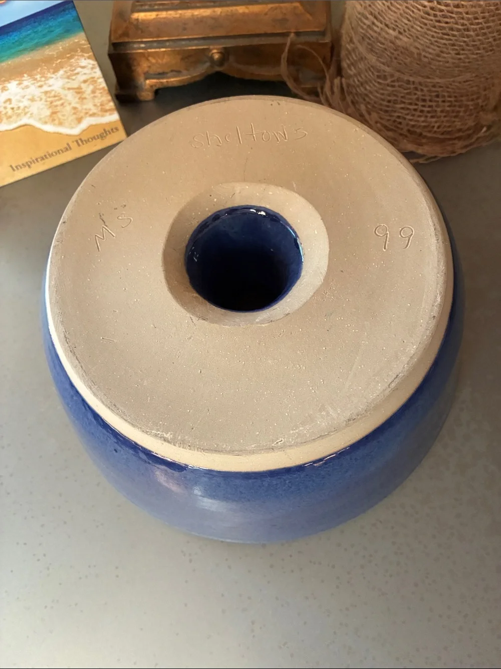 SHELTON’S POTTERY Bundt cake pan, HANDCRAFTED stoneware from SEAGROVE N.C.